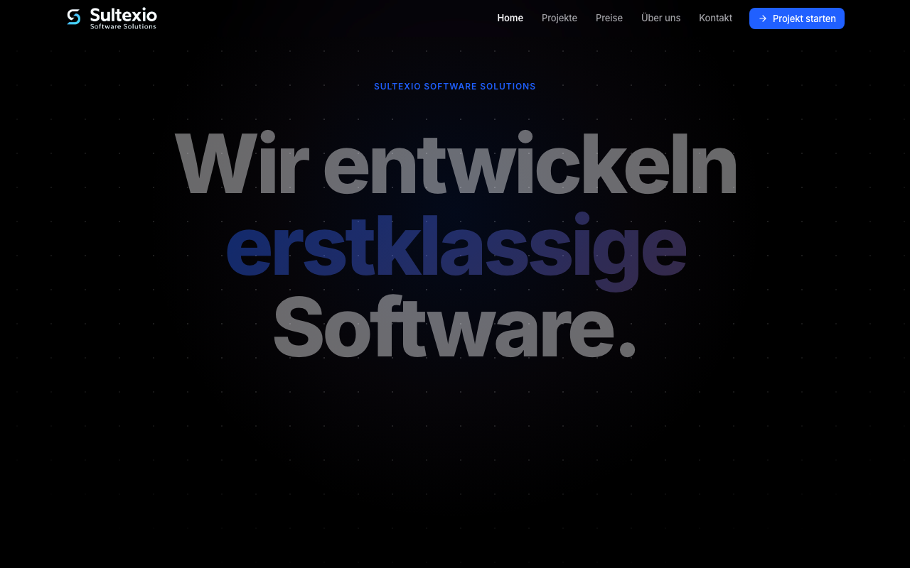 Sultexio Website Screenshot